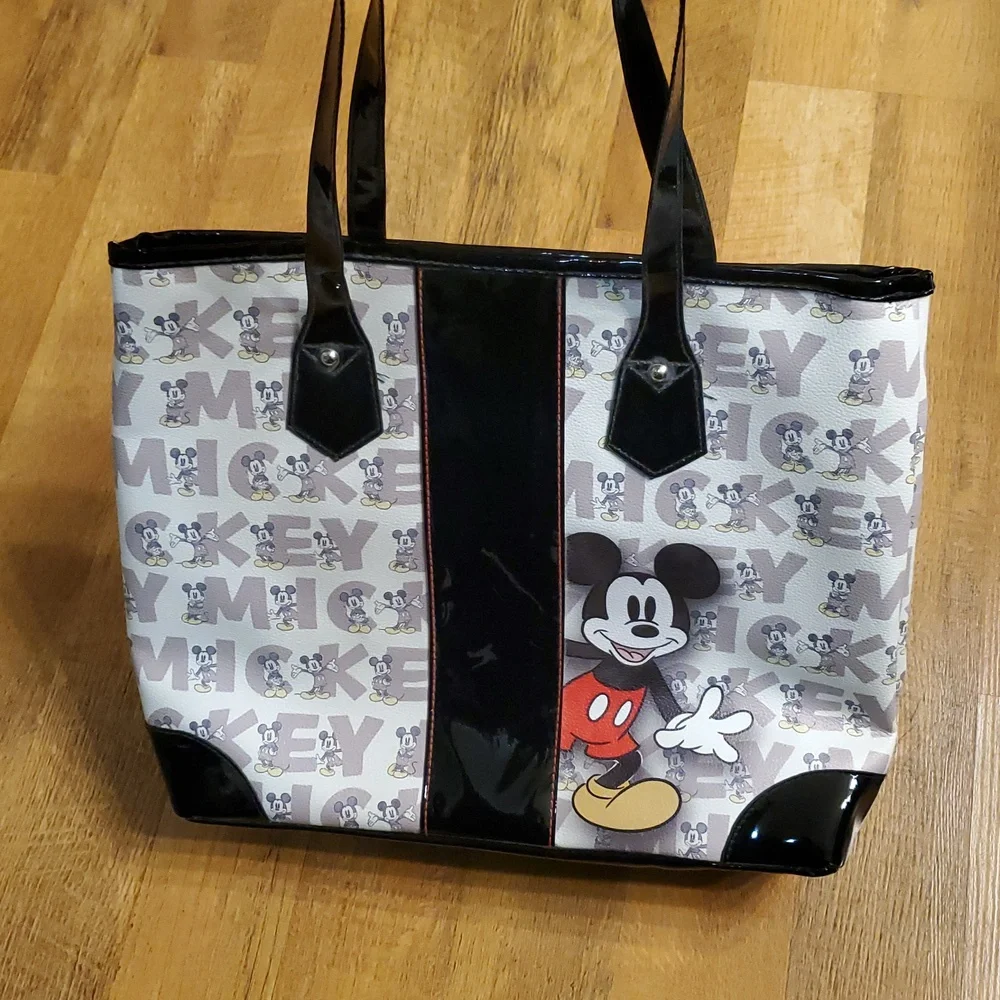 Disney x The Bradford Exchange Mickey Mouse Iconic Faux‎ Leather Tote Bag